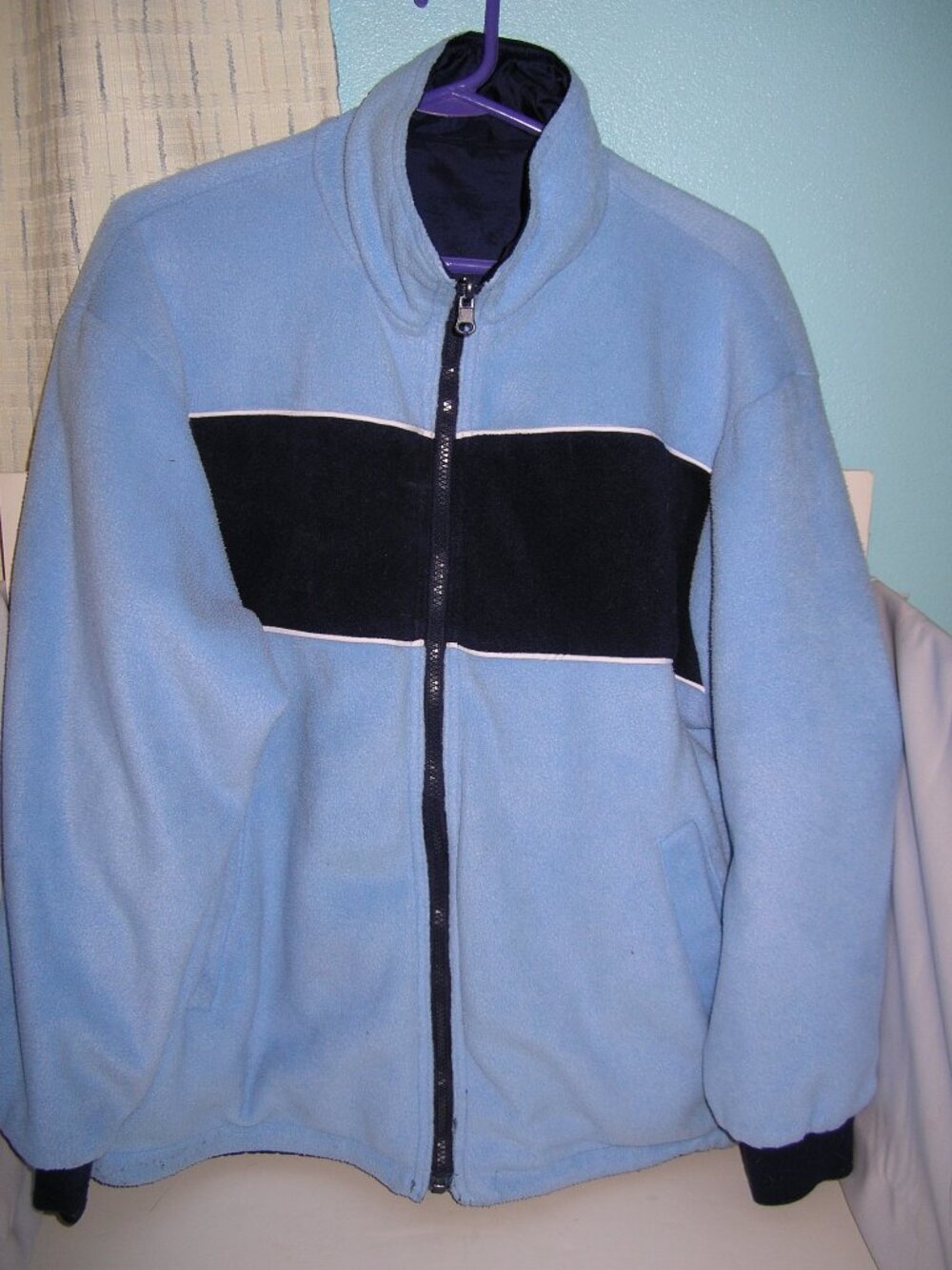 Women's Reversible Lined Jacket/Coat Medium JLC Pockets Zipper Nice! 68